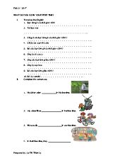 Bài tập ôn luyện bài 13 Tiếng anh lớp 5 - Năm học 2016-2017